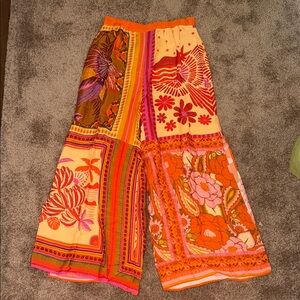 Satin Farm Rio wide leg pants